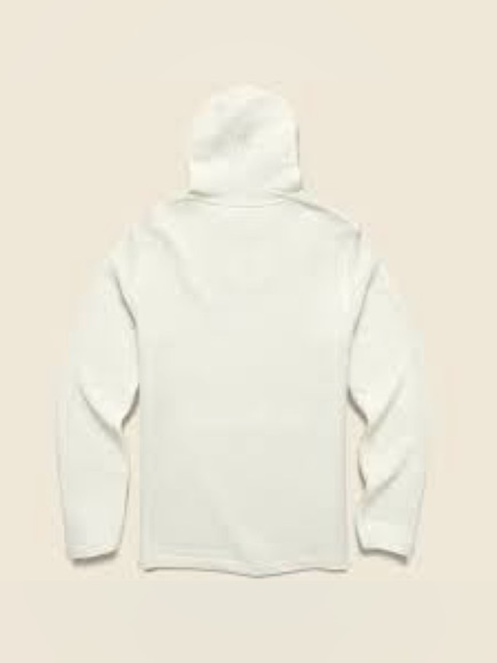 Faherty Women's Ivory V-Neck Hoodie Sweater Whitewater Hoodie - Beach Pearl - Picture 2 of 9